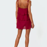 Linen Look Mini Dress