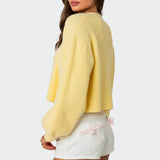 Knit Cropped Cardigan
