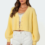Knit Cropped Cardigan