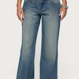 Curved Low Rise Jeans