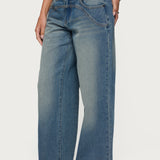 Curved Low Rise Jeans