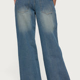 Curved Low Rise Jeans