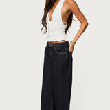 Belt Low Rise Jeans