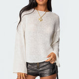 Drop Shoulder Knit Sweater