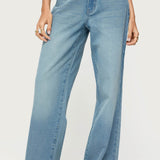Washed Low Rise Jeans