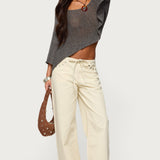 Oversized Knit Crop Top