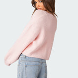 Knit Cropped Cardigan