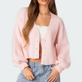 Knit Cropped Cardigan